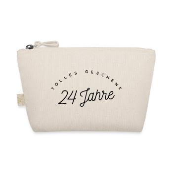 Tolles Geschenk 24 Jahre  - Bio-Täschchen - Natur - Vorne