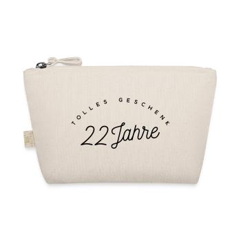 Tolles Geschenk 22 Jahre  - Bio-Täschchen - Natur - Vorne