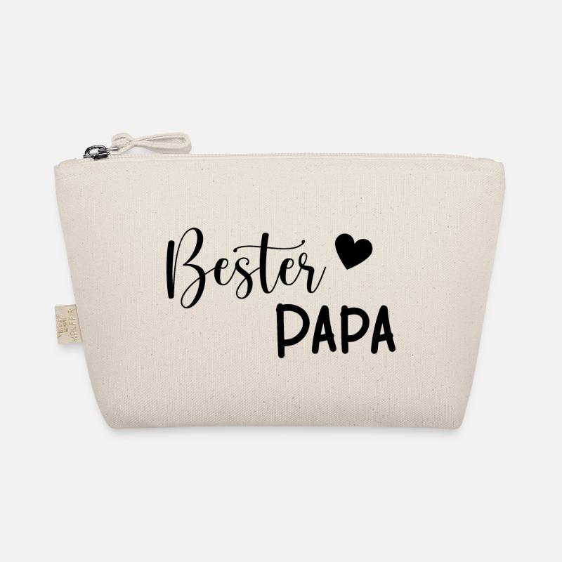 Bester Papa Geschenkidee - Bio-Täschchen - Natur