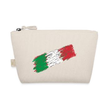 Italien Flagge Kursiv - Bio-Täschchen - Natur - Vorne