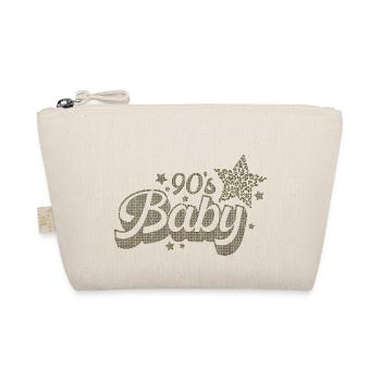 90s cute 80s retro vintage funny cool nostalgia - Organic Pouch - nature - Front