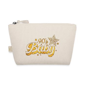 90s cute 80s retro vintage funny cool nostalgia - Organic Pouch - nature - Front