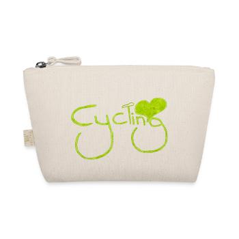 cyclist cycling bmx bike sport mountain biking hobby - Organic Pouch - nature - Front
