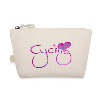 cyclist cycling bmx bike sport mountain biking hobby - Organic Pouch - nature - Front