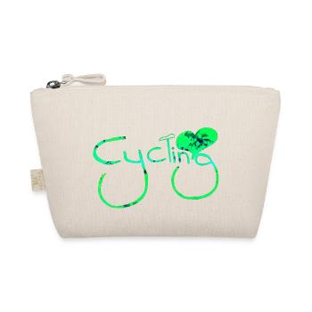 cyclist cycling bmx bike sport mountain biking hobby - Organic Pouch - nature - Front