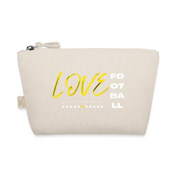 Love football yellow - Organic Pouch - nature - Front