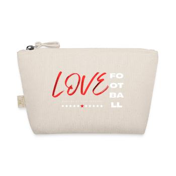 Love football red - Organic Pouch - nature - Front