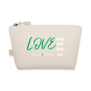 Love football green - Organic Pouch - nature - Front