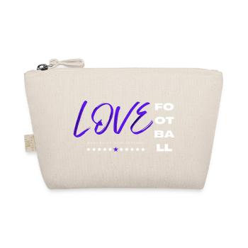 Love football blue - Organic Pouch - nature - Front