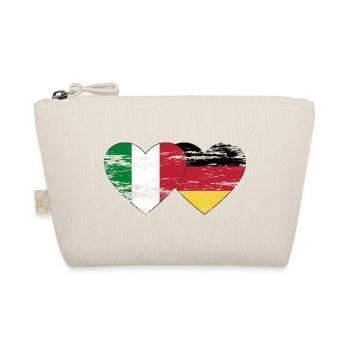 Italie Allemagne Drapeau Coeur utilisé - Trousse biologique - nature - Devant