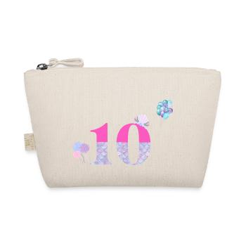 10th anniversary mermaid - Organic Pouch - nature - Front