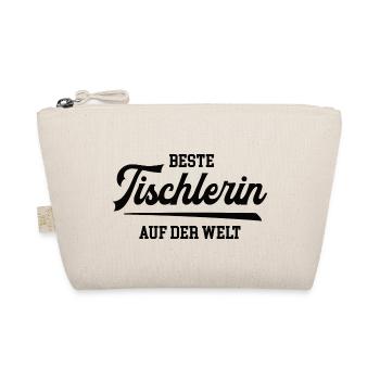 Beste Tischlerin der Welt weltbeste Schreinerin - Bio-Täschchen - Natur - Vorne