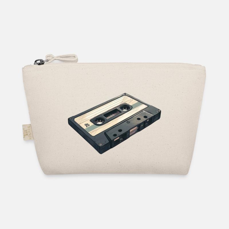 Kassette - Eine Ikone der Musik der 90er Jahre - Bio-Täschchen - Natur