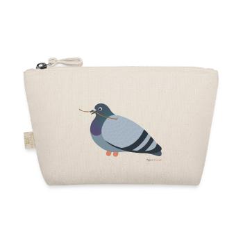 Pigeon with a branch in its beak - Organic Pouch - nature - Front
