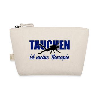 Tauchen ist meine Therapie – Taucher-Spruch - Bio-Täschchen - Natur - Vorne