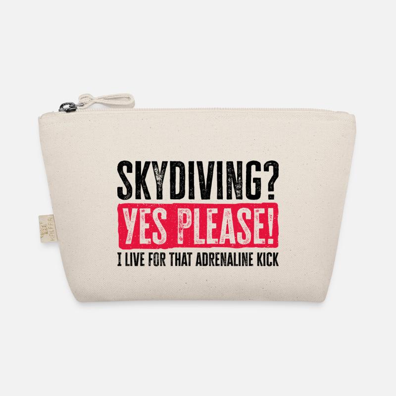 Sky Dive Fever Design. Perfect Adrenaline Gift Organic Pouch