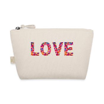 Heartfelt typography - Organic Pouch - nature - Front