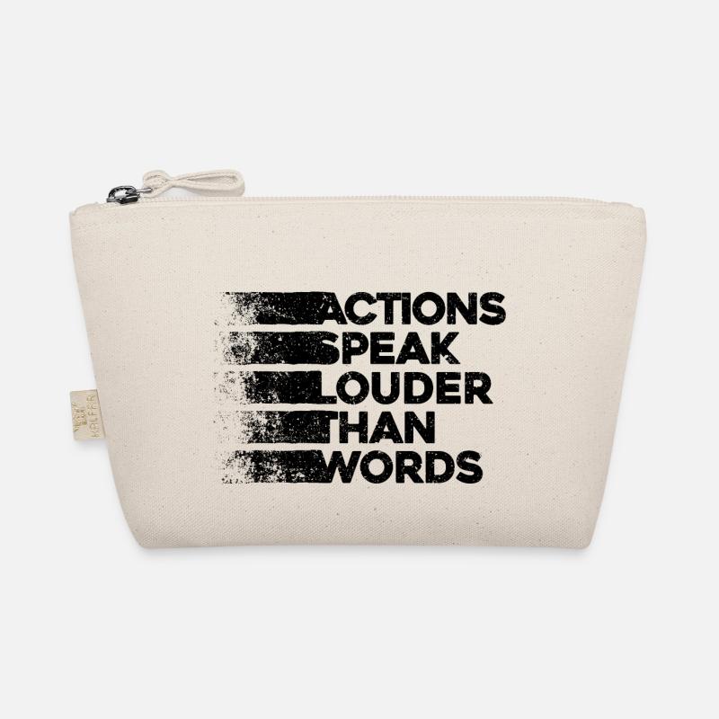 Les actions sont plus éloquentes que les mots - Motivation Gift Trousse biologique