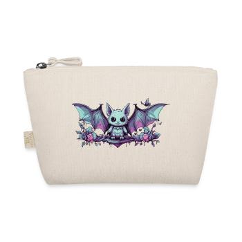 Kawaii Pastel Goth Bat Gothic Style - Organic Pouch - nature - Front