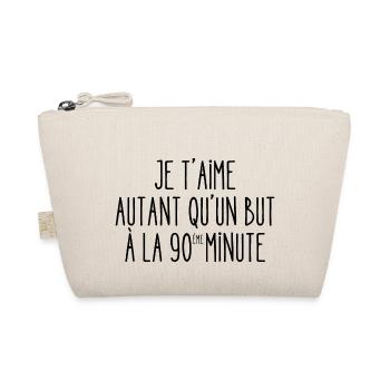 je t'aime autant qu'un but à la 90ème minute - Trousse biologique - nature - Devant