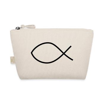 Fish christian symbol - Organic Pouch - nature - Front