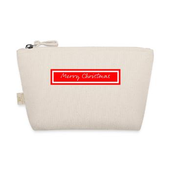 Merry Christmas - Bio-Täschchen - Natur - Vorne