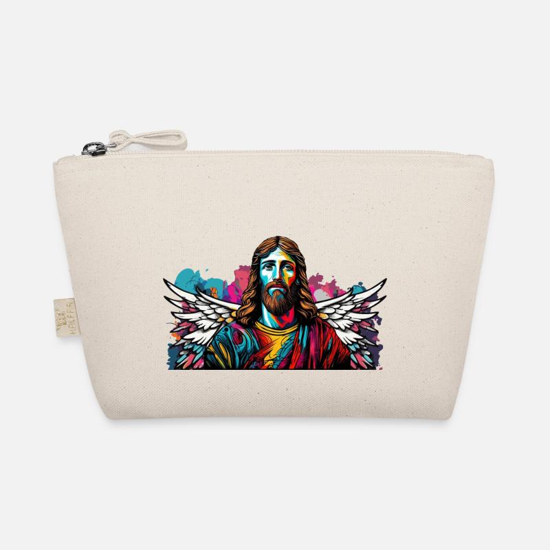 Jesus Christus mit Engelsflügel - Bio-Täschchen - Natur