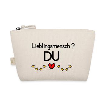 Lieblingsmensch DU - Bio-Täschchen - Natur - Vorne
