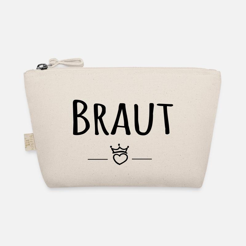Team Braut - Herz, personalisierbar Bio-Täschchen