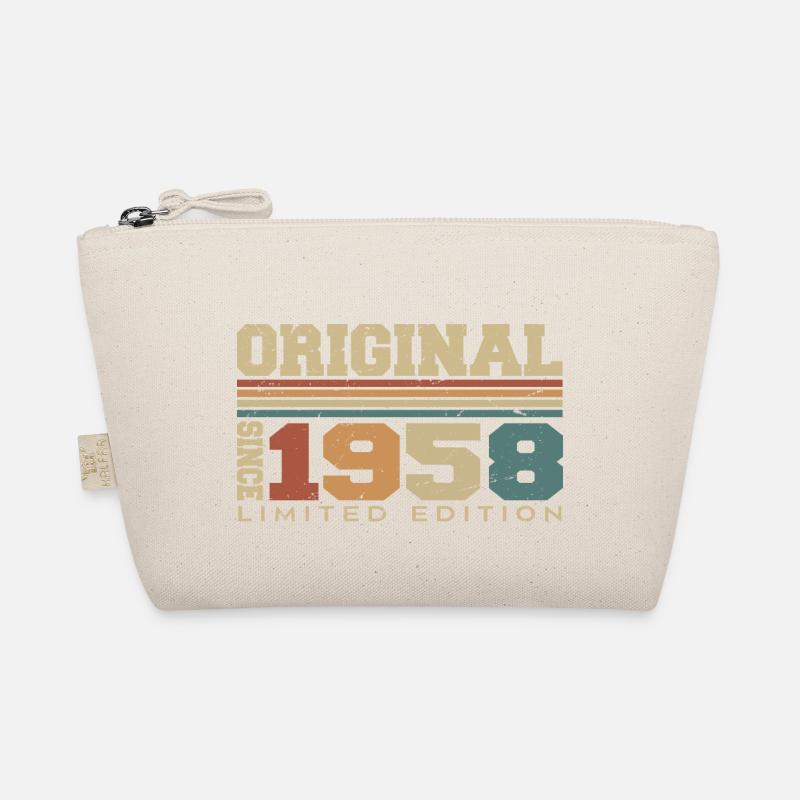 Original 1958 Retro Gift 66th Birthday 1958 Organic Pouch