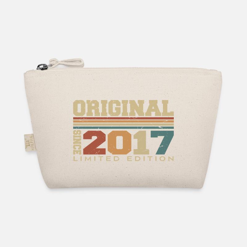 Original 2017 Retro Gift 7th Anniversary 2017 Organic Pouch