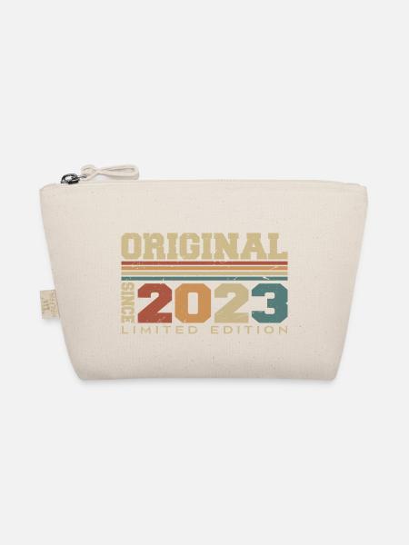 Original 2023 Rétro Cadeau 1e Anniversaire 2023 - Trousse biologique - nature - Devant