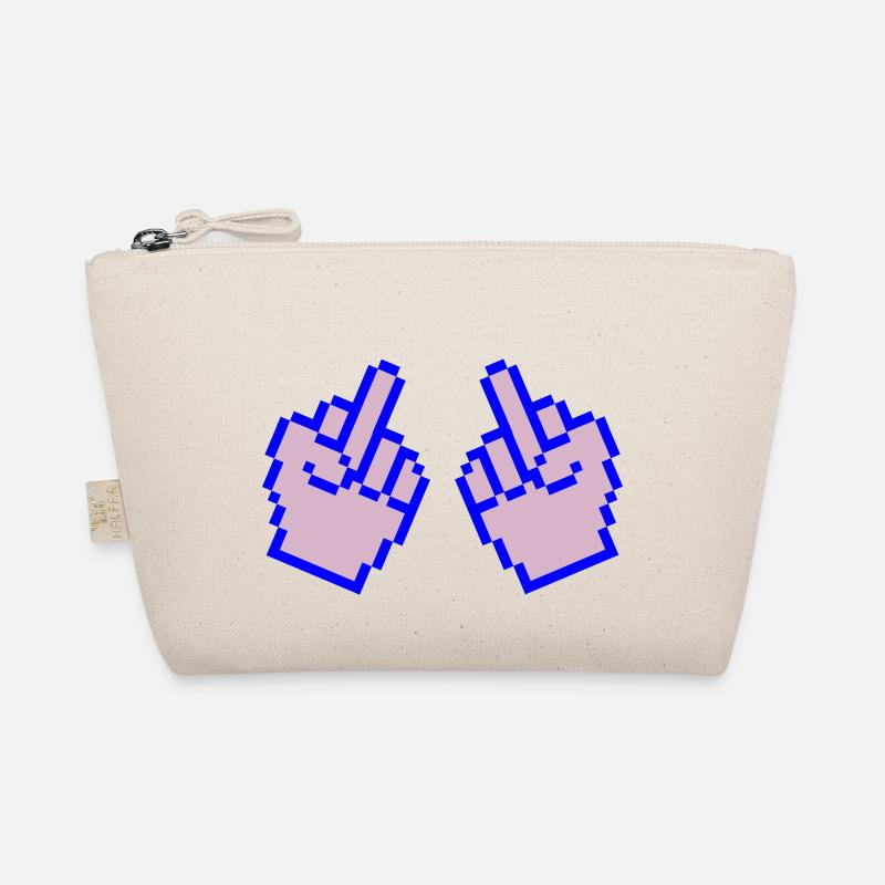 mittelfinger pixel 2 Bio-Täschchen