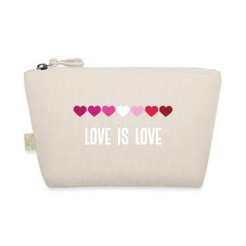LGBT Pride Month - Love is Love (Lesbian) - Organic Pouch - nature - Front