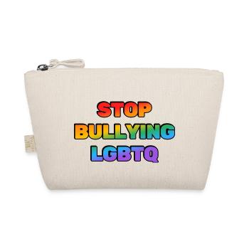 Stoppen Sie das Mobbing von LGBTQ - Bio-Täschchen - Natur - Vorne