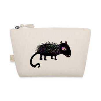 Rainbow Lint Toy - Organic Pouch - nature - Front