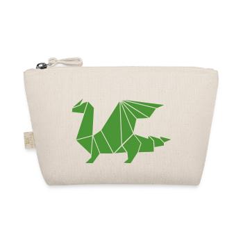 dragon origami - Organic Pouch - nature - Front