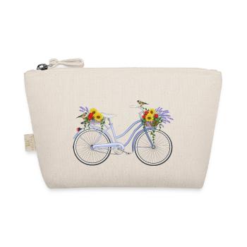 Bicycle with lavender - Organic Pouch - nature - Front