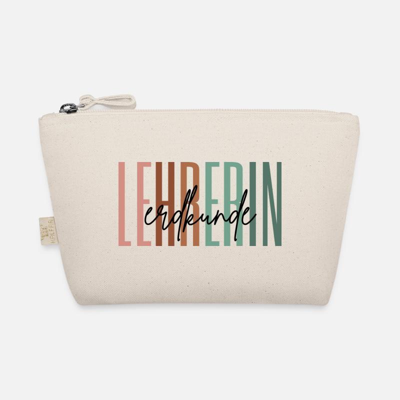 Lehrerin Erdkunde Erdkundelehrerin Geschenk - Bio-Täschchen - Natur