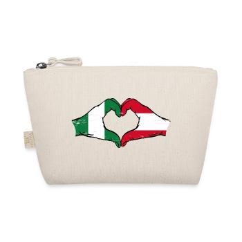Nigeria Autriche Drapeau Mains Coeur Forme Utilisé - Trousse biologique - nature - Devant
