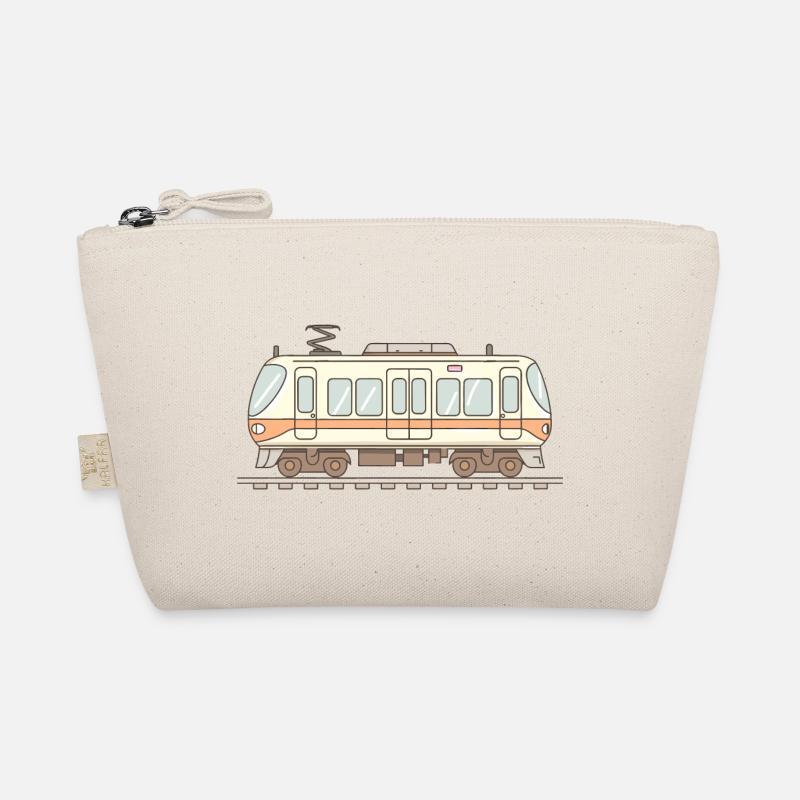 Eisenbahn Comic Look Bio-Täschchen