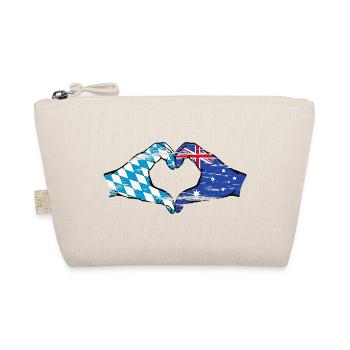 Bavière Australie Drapeau Mains Coeur Forme Utilisé - Trousse biologique - nature - Devant