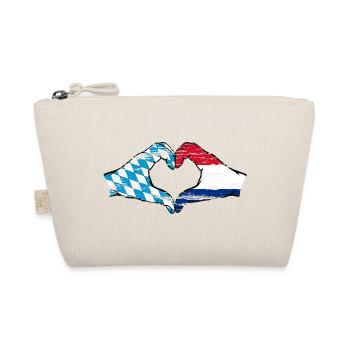 Bavière, Hollande, drapeau, mains, forme de coeur utilisé - Trousse biologique - nature - Devant