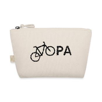 bester Opa Fahrrad Mountainbike Radeln Kritzeln - Bio-Täschchen - Natur - Vorne