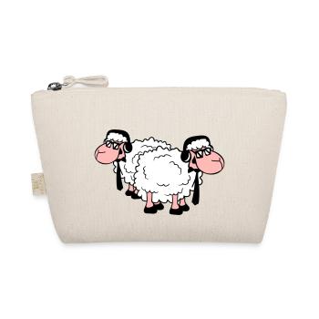 2 Sheep Sunglasses Music Party DJ Team Friends - Organic Pouch - nature - Front