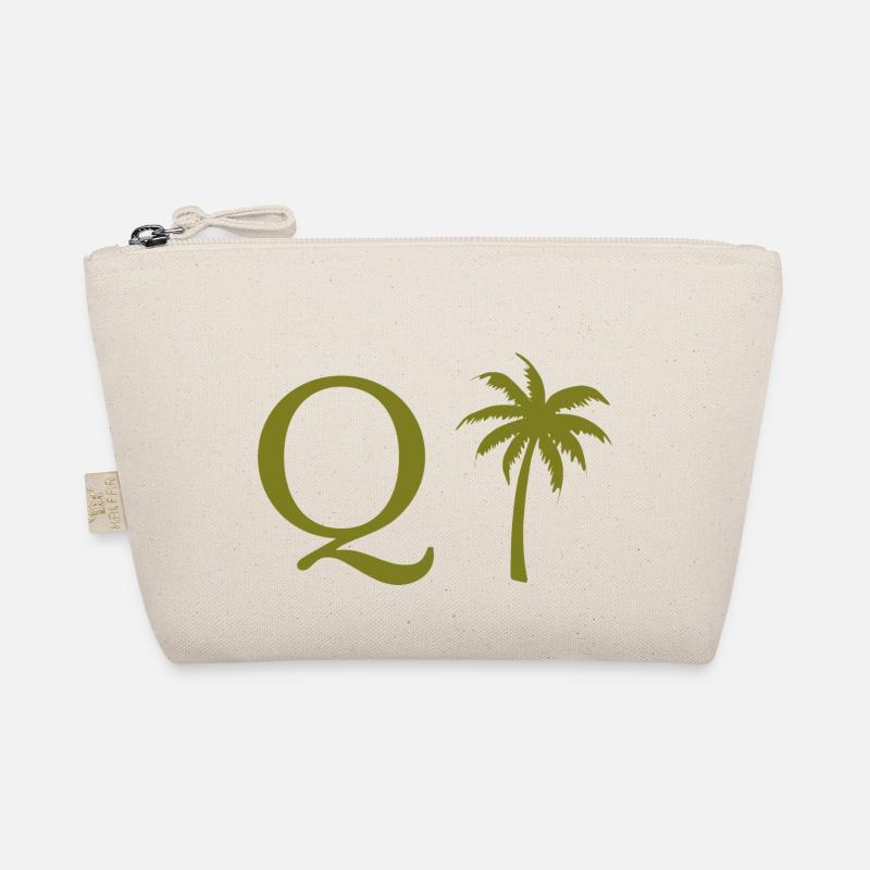 Lettre q vert Palm Trousse biologique