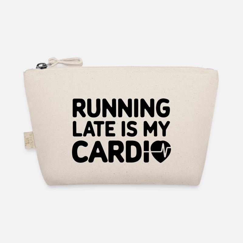 Running late is my cardio Bio-Täschchen