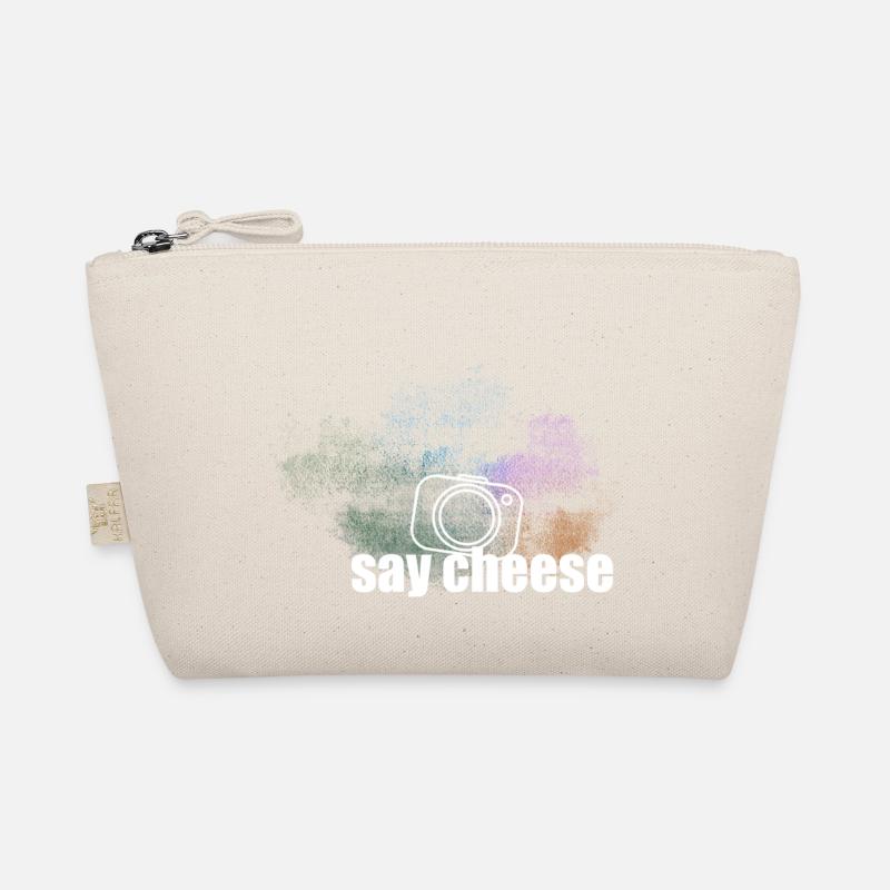 Say Cheese white Bio-Täschchen