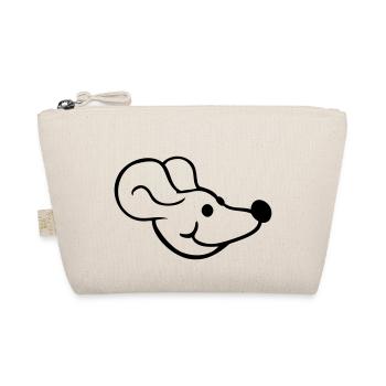 Mouse Mouse Cute Little Rat Rodent Friendly - Organic Pouch - nature - Front