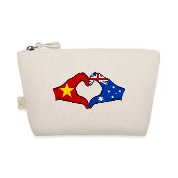 Vietnam Australie Drapeau Mains Coeur Forme - Trousse biologique - nature - Devant